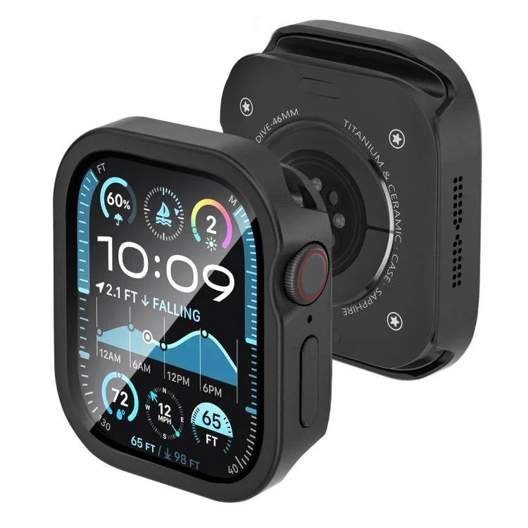 เคสอะลูมิเนียมแบบบูรณาการฟิล์มแข็ง สำหรับ Apple Watch Series 11 / 10 ขนาด 46 มม.