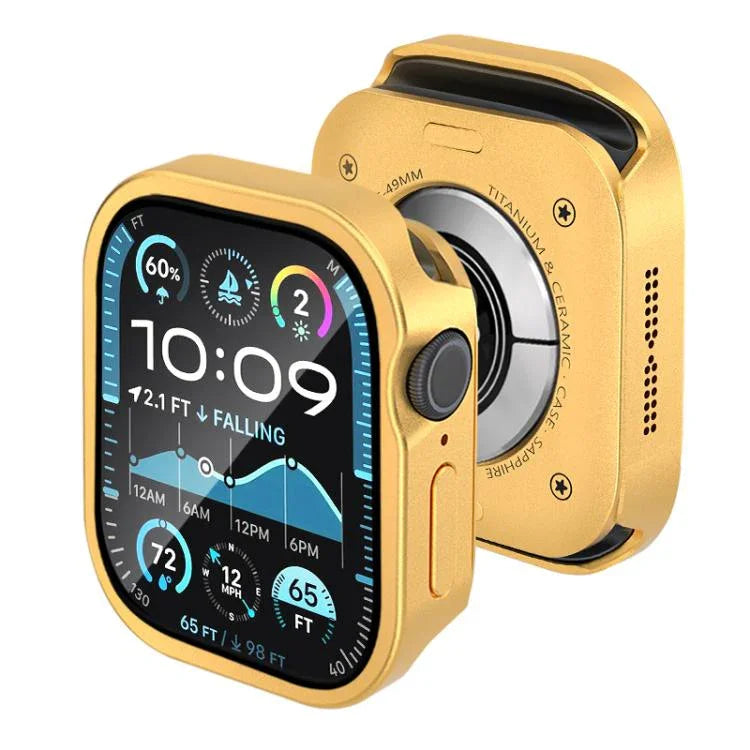 เคสอะลูมิเนียมแบบบูรณาการฟิล์มแข็ง สำหรับ Apple Watch Series 11 / 10 ขนาด 46 มม.