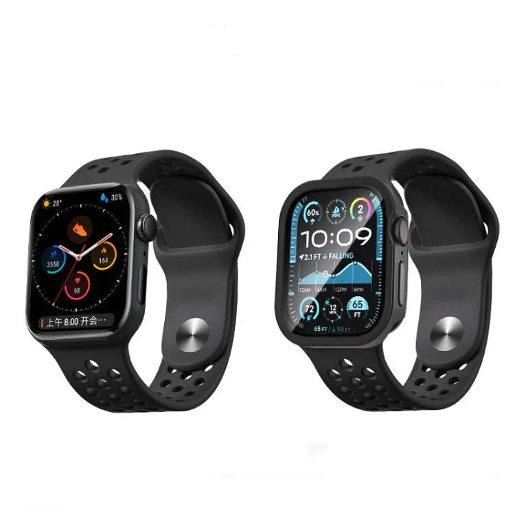 เคสอะลูมิเนียมแบบบูรณาการฟิล์มแข็ง สำหรับ Apple Watch Series 11 / 10 ขนาด 46 มม.