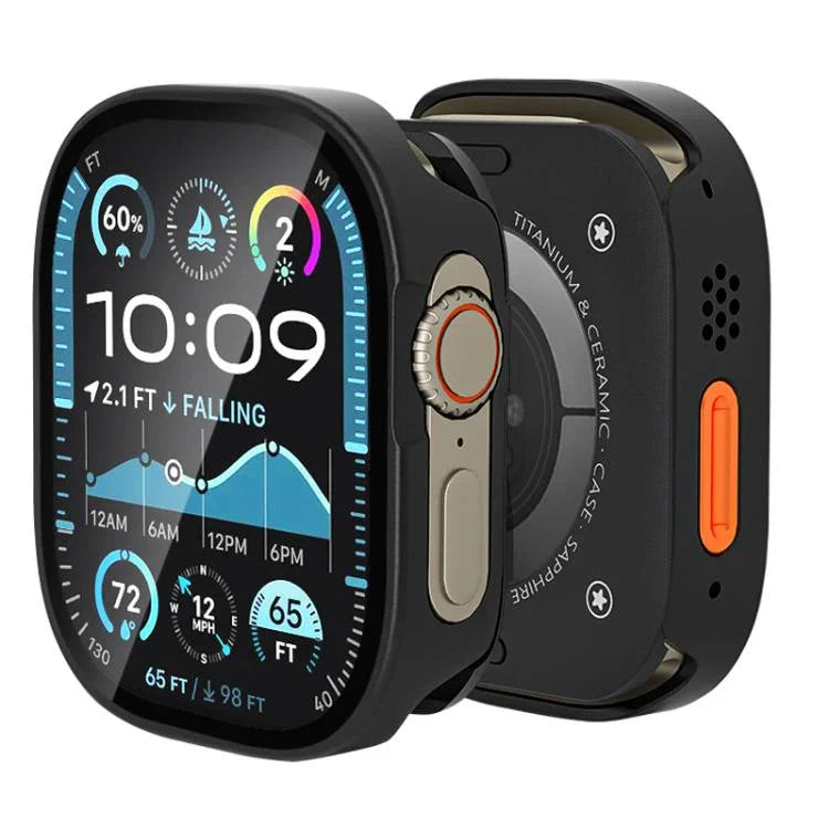 เคสอะลูมิเนียมแบบบูรณาการฟิล์มแข็ง สำหรับ Apple Watch Ultra 3 / 2 / 1 ขนาด 49 มม.