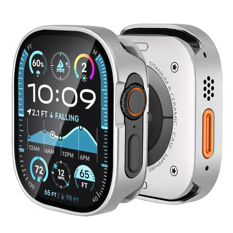 เคสอะลูมิเนียมแบบบูรณาการฟิล์มแข็ง สำหรับ Apple Watch Ultra 3 / 2 / 1 ขนาด 49 มม.