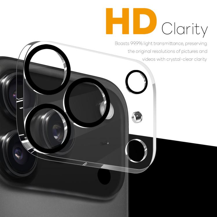 ฟิล์มกระจกนิรภัยป้องกันเลนส์กล้อง 3D ถ่ายกลางคืน NORTHJO 2 ชิ้น สำหรับ iPhone 17 Pro Max, สำหรับ iPhone 17 Pro, สำหรับ iPhone 17, สำหรับ iPhone Air
