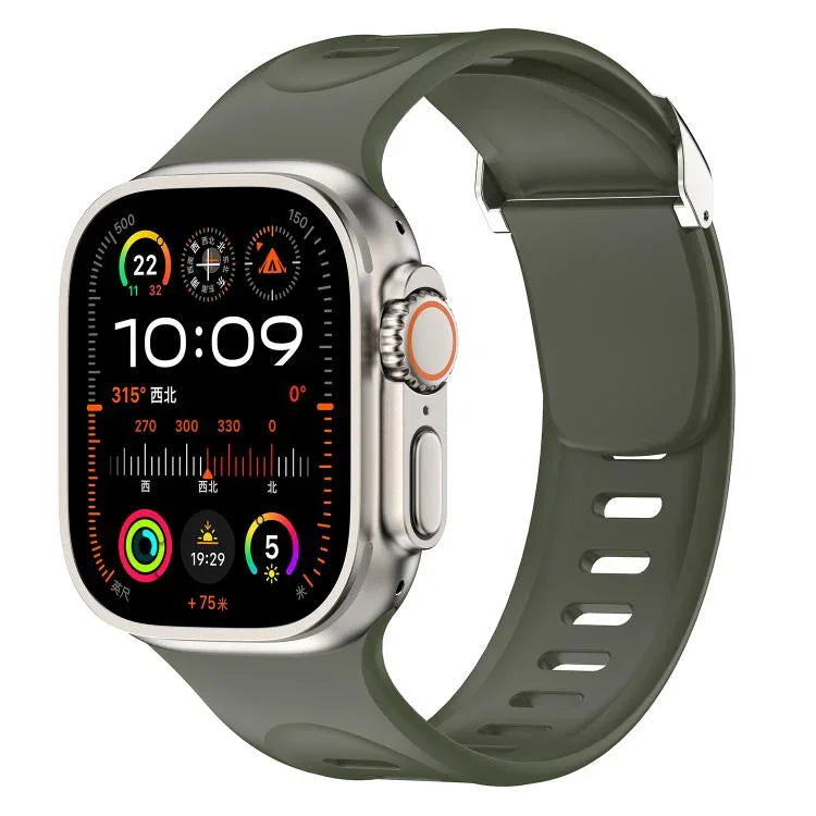 สายรัดนาฬิกาซิลิโคน Explorer สำหรับ Apple Watch ขนาด 46 มม. / 49 มม. / 45 มม. / 44 มม.