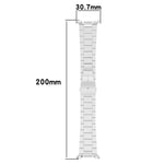 Slim Three Beads Stainless Steel Watch Band, For Samsung Galaxy Watch8 / Watch8 Classic