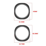 Single Row Diamond Half Coverage Hollow PC Watch Case, For Samsung Galaxy Watch 8 44mm, For Samsung Galaxy Watch 8 40mm