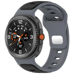 สายรัดนาฬิกาซิลิโคนสองสีแบบหัวเข็มขัดกลับด้าน สำหรับ Samsung Galaxy Watch8 / Watch8 Classic