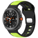 สายรัดนาฬิกาซิลิโคนสองสีแบบหัวเข็มขัดกลับด้าน สำหรับ Samsung Galaxy Watch8 / Watch8 Classic