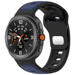 สายรัดนาฬิกาซิลิโคนสองสีแบบหัวเข็มขัดกลับด้าน สำหรับ Samsung Galaxy Watch8 / Watch8 Classic