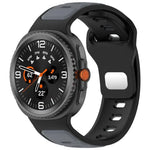 สายรัดนาฬิกาซิลิโคนสองสีแบบหัวเข็มขัดกลับด้าน สำหรับ Samsung Galaxy Watch8 / Watch8 Classic