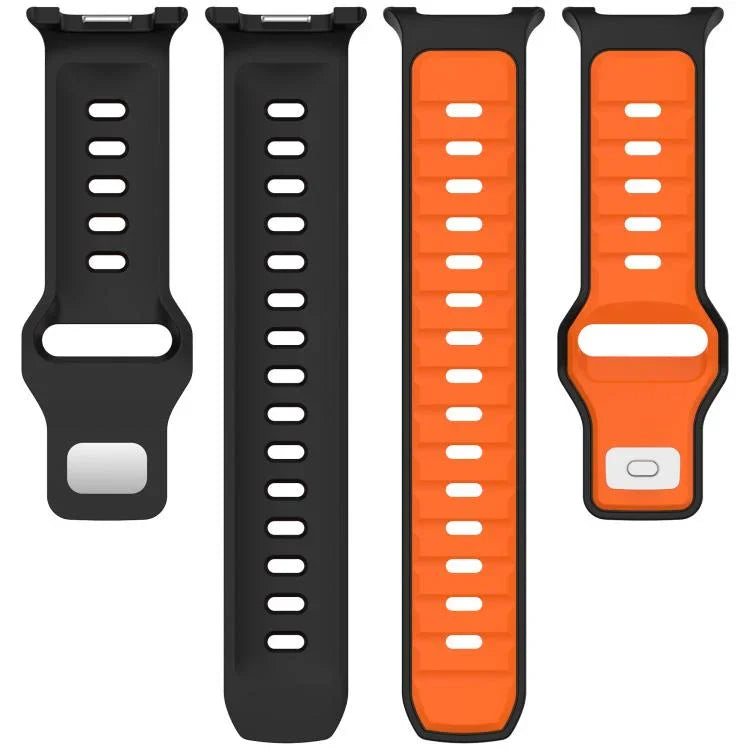 สายรัดนาฬิกาซิลิโคนสองสีแบบหัวเข็มขัดกลับด้าน สำหรับ Samsung Galaxy Watch8 / Watch8 Classic
