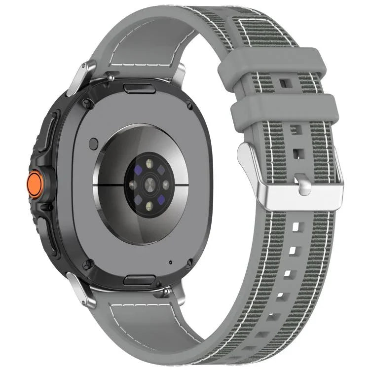 สายรัดนาฬิกาซิลิโคนถักไนลอนไฮบริด สำหรับ Samsung Galaxy Watch8 / Watch8 Classic