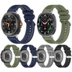 สายรัดนาฬิกาซิลิโคนถักไนลอนไฮบริด สำหรับ Samsung Galaxy Watch8 / Watch8 Classic
