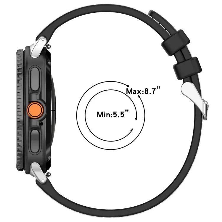 สายรัดนาฬิกาซิลิโคนถักไนลอนไฮบริด สำหรับ Samsung Galaxy Watch8 / Watch8 Classic