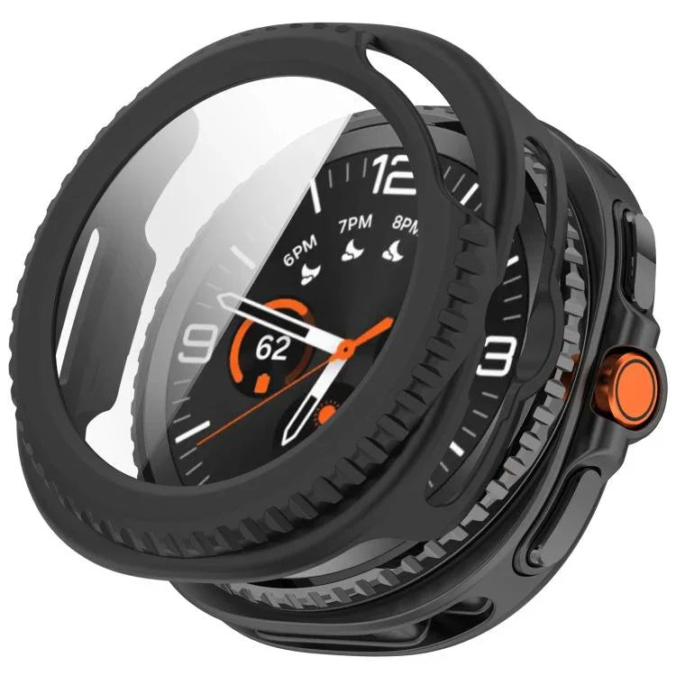 ฟิล์มกระจกนิรภัยแบบบูรณาการฝาครอบนาฬิกา PC สำหรับ Samsung Galaxy Watch8 Classic 46mm, สำหรับ Samsung Galaxy Watch 8 44mm, สำหรับ Samsung Galaxy Watch 8 40mm