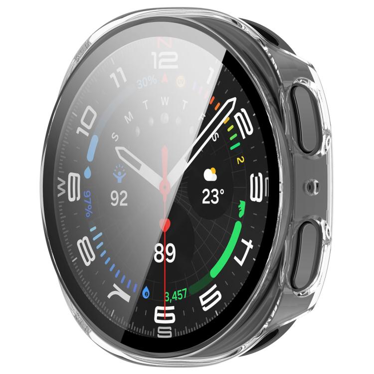 ฟิล์มกระจกนิรภัยแบบบูรณาการฝาครอบนาฬิกา PC สำหรับ Samsung Galaxy Watch8 Classic 46mm, สำหรับ Samsung Galaxy Watch 8 44mm, สำหรับ Samsung Galaxy Watch 8 40mm