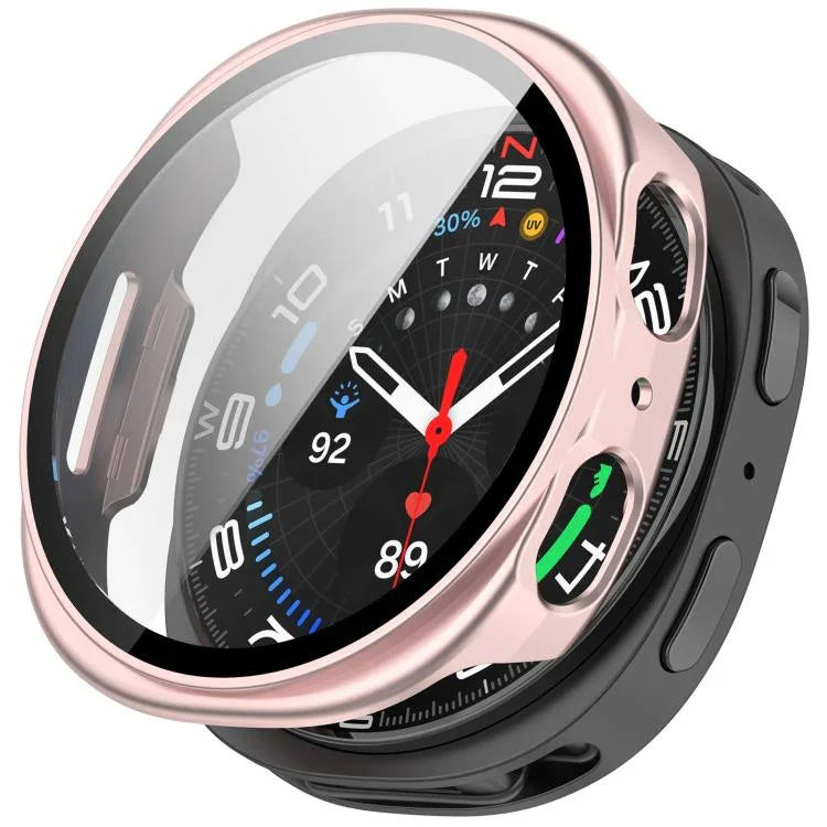 ฟิล์มกระจกนิรภัยแบบบูรณาการฝาครอบนาฬิกา PC สำหรับ Samsung Galaxy Watch8 Classic 46mm, สำหรับ Samsung Galaxy Watch 8 44mm, สำหรับ Samsung Galaxy Watch 8 40mm
