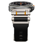 สายรัดนาฬิกาซิลิโคนพร้อมตัวเชื่อมต่อโลหะ สำหรับ Samsung Galaxy Watch Ultra 47mm / Ultra 2025