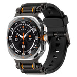 สายรัดนาฬิกาซิลิโคนพร้อมตัวเชื่อมต่อโลหะ สำหรับ Samsung Galaxy Watch Ultra 47mm / Ultra 2025