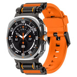 สายรัดนาฬิกาซิลิโคนพร้อมตัวเชื่อมต่อโลหะ สำหรับ Samsung Galaxy Watch Ultra 47mm / Ultra 2025