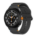 สายซิลิโคนหัวล็อกสีเย็บลายเม็ดคลื่นสำหรับ Samsung Galaxy Watch8 / Watch8 Classic