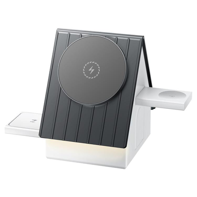 G68 แท่นชาร์จแม่เหล็กตั้งโต๊ะ 15W 3 in 1 สำหรับนาฬิกา โทรศัพท์ และหูฟัง รุ่น G68