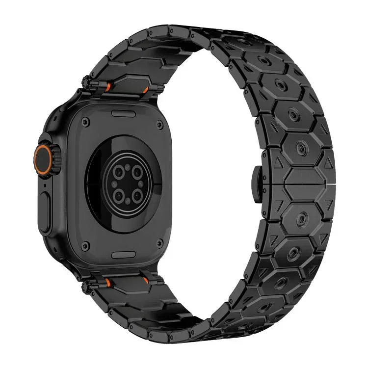 นาฬิกาสเตนเลสสตีลรูปแปดเหลี่ยม สำหรับ Apple Watch 46mm / 49mm / 45mm / 44mm