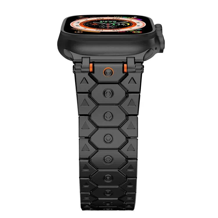 นาฬิกาสเตนเลสสตีลรูปแปดเหลี่ยม สำหรับ Apple Watch 46mm / 49mm / 45mm / 44mm