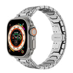 นาฬิกาสเตนเลสสตีลรูปแปดเหลี่ยม สำหรับ Apple Watch 46mm / 49mm / 45mm / 44mm
