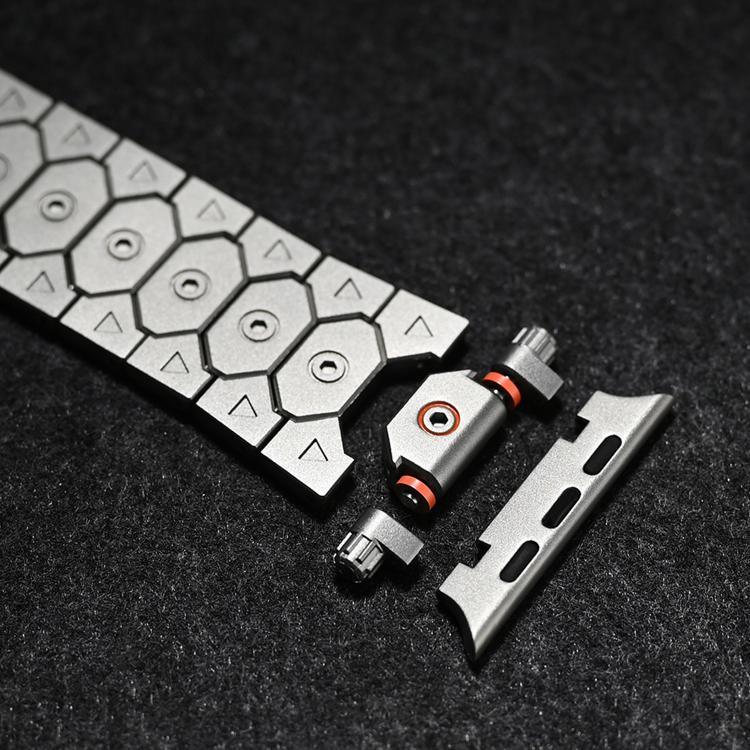 นาฬิกาสเตนเลสสตีลรูปแปดเหลี่ยม สำหรับ Apple Watch 46mm / 49mm / 45mm / 44mm