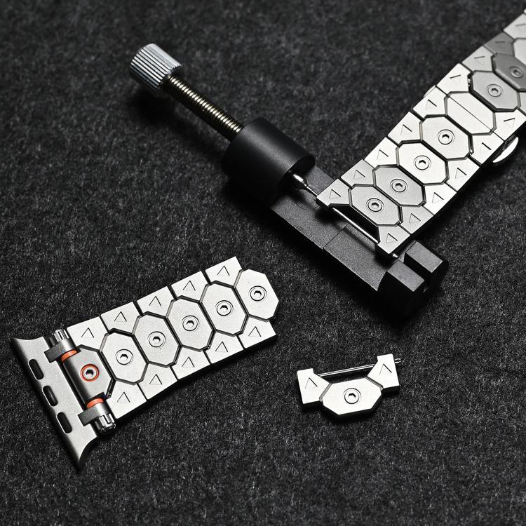 นาฬิกาสเตนเลสสตีลรูปแปดเหลี่ยม สำหรับ Apple Watch 46mm / 49mm / 45mm / 44mm