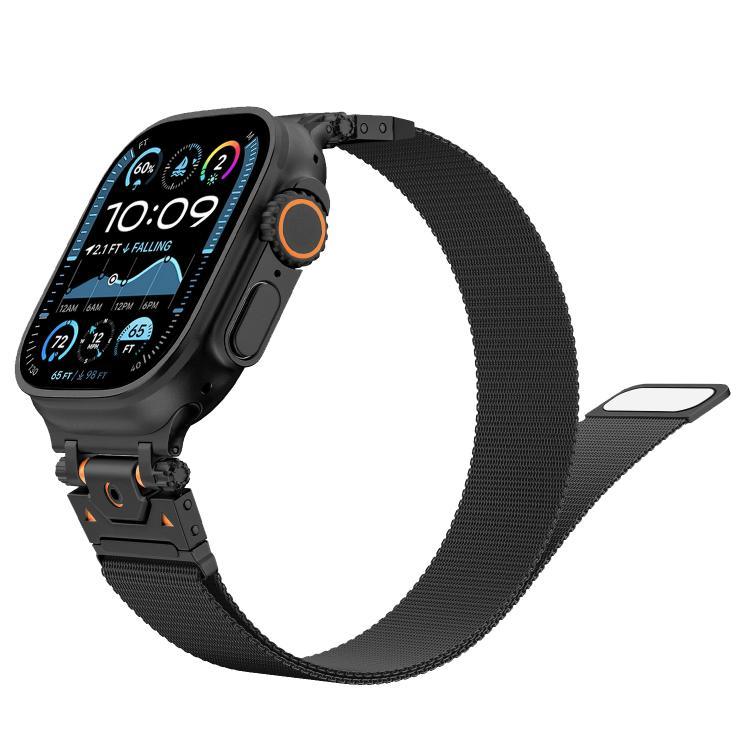 สายรัดนาฬิกาแม่เหล็กสเตนเลสสตีลมิลานีส สำหรับ Apple Watch 46mm / 49mm / 45mm / 44mm