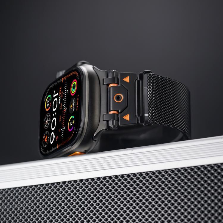 สายรัดนาฬิกาแม่เหล็กสเตนเลสสตีลมิลานีส สำหรับ Apple Watch 46mm / 49mm / 45mm / 44mm
