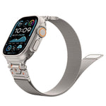 สายรัดนาฬิกาแม่เหล็กสเตนเลสสตีลมิลานีส สำหรับ Apple Watch 46mm / 49mm / 45mm / 44mm