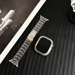สายรัดนาฬิกาเคส PC สีเปลี่ยนได้เรซินอีพ็อกซี่ สำหรับ Apple Watch Series 10 46mm, สำหรับ Apple Watch Series 10 42mm, สำหรับ Apple Watch 44mm / 45mm, สำหรับ Apple Watch 40mm / 41mm, สำหรับ Apple Watch 49mm