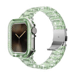สายรัดนาฬิกาเคส PC สีเปลี่ยนได้เรซินอีพ็อกซี่ สำหรับ Apple Watch Series 10 46mm, สำหรับ Apple Watch Series 10 42mm, สำหรับ Apple Watch 44mm / 45mm, สำหรับ Apple Watch 40mm / 41mm, สำหรับ Apple Watch 49mm