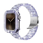สายรัดนาฬิกาเคส PC สีเปลี่ยนได้เรซินอีพ็อกซี่ สำหรับ Apple Watch Series 10 46mm, สำหรับ Apple Watch Series 10 42mm, สำหรับ Apple Watch 44mm / 45mm, สำหรับ Apple Watch 40mm / 41mm, สำหรับ Apple Watch 49mm