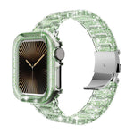 สายรัดนาฬิกาเคส PC สีเปลี่ยนได้เรซินอีพ็อกซี่ สำหรับ Apple Watch Series 10 46mm, สำหรับ Apple Watch Series 10 42mm, สำหรับ Apple Watch 44mm / 45mm, สำหรับ Apple Watch 40mm / 41mm, สำหรับ Apple Watch 49mm
