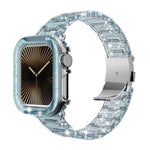 สายรัดนาฬิกาเคส PC สีเปลี่ยนได้เรซินอีพ็อกซี่ สำหรับ Apple Watch Series 10 46mm, สำหรับ Apple Watch Series 10 42mm, สำหรับ Apple Watch 44mm / 45mm, สำหรับ Apple Watch 40mm / 41mm, สำหรับ Apple Watch 49mm