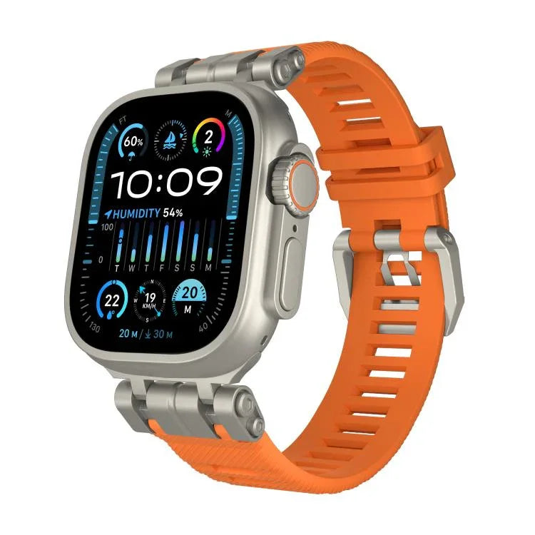 สายรัดนาฬิกา TPU ลายทวิลซีรีส์ฟังก์ชัน H016 สำหรับ Apple Watch 46mm / 49mm / 45mm / 44mm