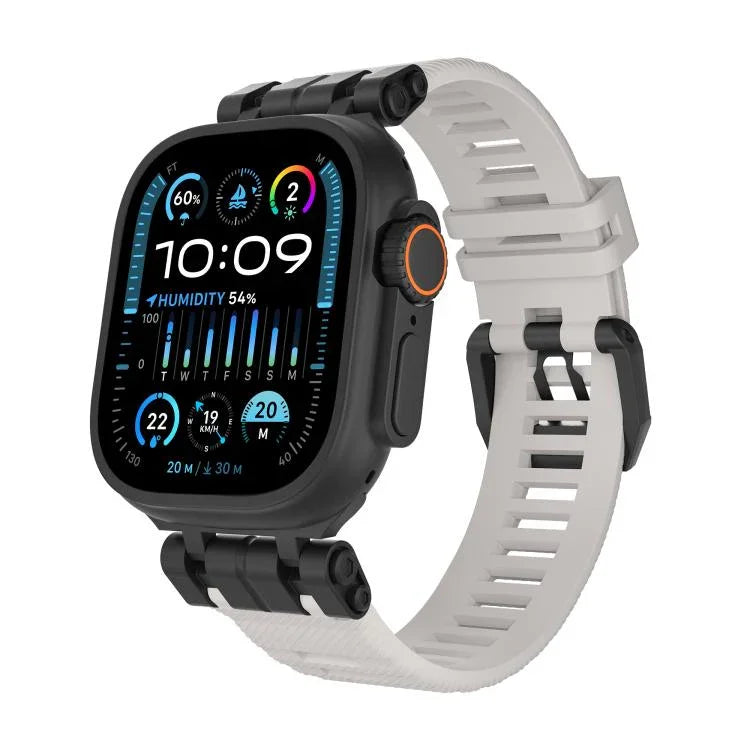 สายรัดนาฬิกา TPU ลายทวิลซีรีส์ฟังก์ชัน H016 สำหรับ Apple Watch 46mm / 49mm / 45mm / 44mm