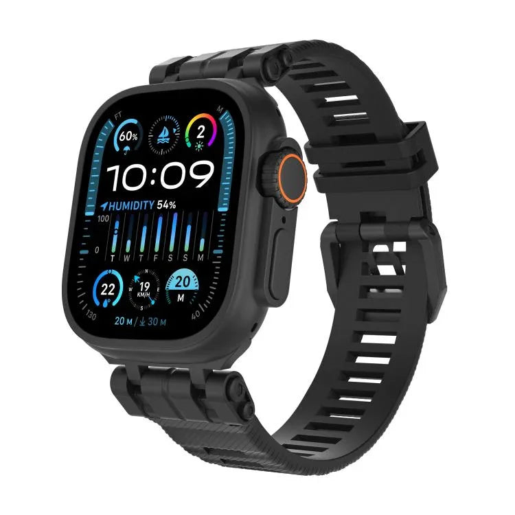 สายรัดนาฬิกา TPU ลายทวิลซีรีส์ฟังก์ชัน H016 สำหรับ Apple Watch 46mm / 49mm / 45mm / 44mm