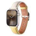 สายรัดนาฬิกาหนังแท้ลายลิทชี่หัวเข็มขัดสี่เหลี่ยม สำหรับ Apple Watch 46mm / 49mm / 45mm / 44mm, สำหรับ Apple Watch 42mm / 41mm / 40mm / 38mm