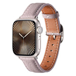 สายรัดนาฬิกาหนังแท้ลายลิทชี่หัวเข็มขัดสี่เหลี่ยม สำหรับ Apple Watch 46mm / 49mm / 45mm / 44mm, สำหรับ Apple Watch 42mm / 41mm / 40mm / 38mm