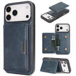เคสโทรศัพท์หนัง Kalebol MagSafe แบบแม่เหล็กพร้อมกระเป๋าใส่บัตรสองพับ สำหรับ iPhone 17 Pro Max, สำหรับ iPhone 17 Pro, สำหรับ iPhone 17, สำหรับ iPhone Air