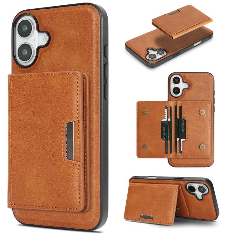 เคสโทรศัพท์หนัง Kalebol MagSafe แบบแม่เหล็กพร้อมกระเป๋าใส่บัตรสองพับ สำหรับ iPhone 17 Pro Max, สำหรับ iPhone 17 Pro, สำหรับ iPhone 17, สำหรับ iPhone Air