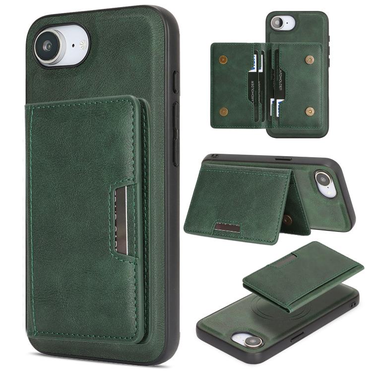 เคสโทรศัพท์หนัง Kalebol MagSafe แบบแม่เหล็กพร้อมกระเป๋าใส่บัตรสองพับ สำหรับ iPhone 17 Pro Max, สำหรับ iPhone 17 Pro, สำหรับ iPhone 17, สำหรับ iPhone Air