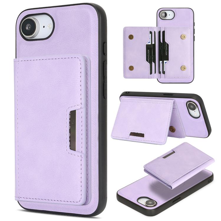 เคสโทรศัพท์หนัง Kalebol MagSafe แบบแม่เหล็กพร้อมกระเป๋าใส่บัตรสองพับ สำหรับ iPhone 17 Pro Max, สำหรับ iPhone 17 Pro, สำหรับ iPhone 17, สำหรับ iPhone Air
