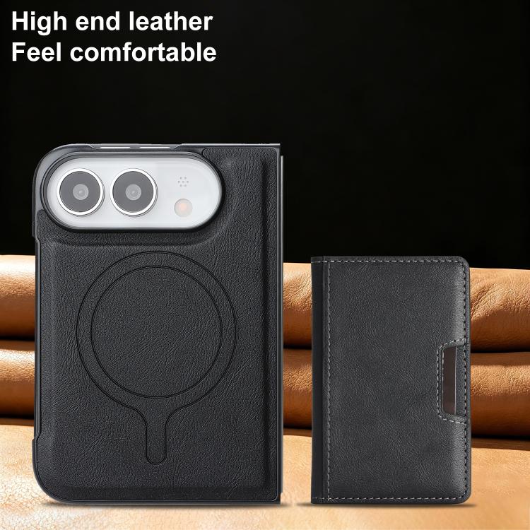 เคสโทรศัพท์หนัง Kalebol MagSafe แบบแม่เหล็กพร้อมกระเป๋าใส่บัตรสองพับ สำหรับ iPhone 17 Pro Max, สำหรับ iPhone 17 Pro, สำหรับ iPhone 17, สำหรับ iPhone Air