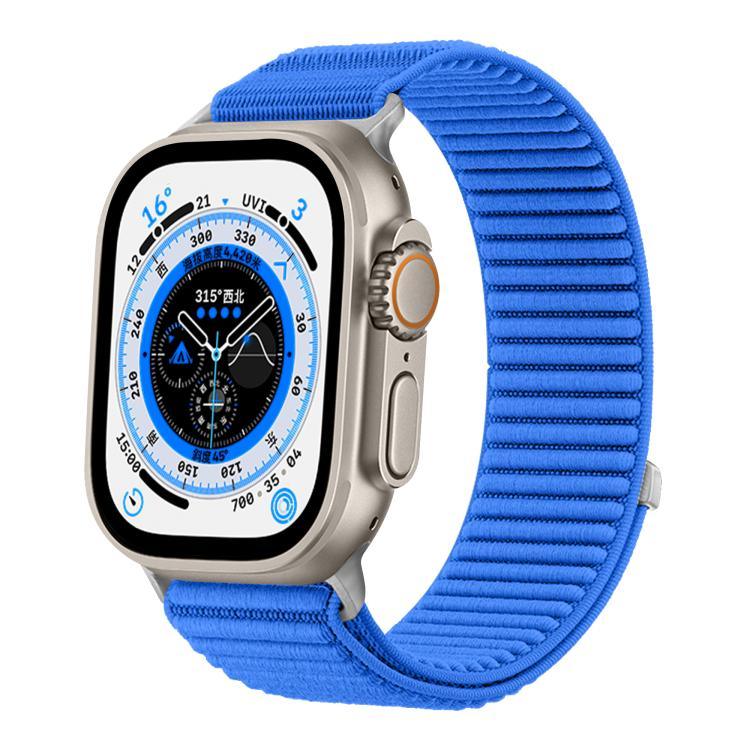 สายรัดนาฬิกาไนลอนถักตีนตุ๊กแกพร้อมอินเทอร์เฟซโลหะ สำหรับ Apple Watch 46mm / 49mm / 45mm / 44mm, สำหรับ Apple Watch 42mm / 41mm / 40mm / 38mm