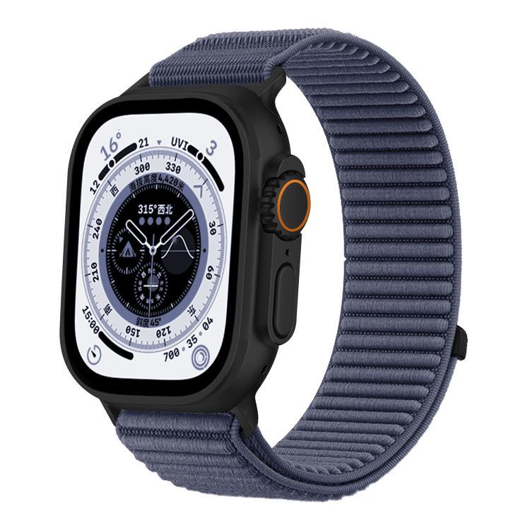 สายรัดนาฬิกาไนลอนถักตีนตุ๊กแกพร้อมอินเทอร์เฟซโลหะ สำหรับ Apple Watch 46mm / 49mm / 45mm / 44mm, สำหรับ Apple Watch 42mm / 41mm / 40mm / 38mm